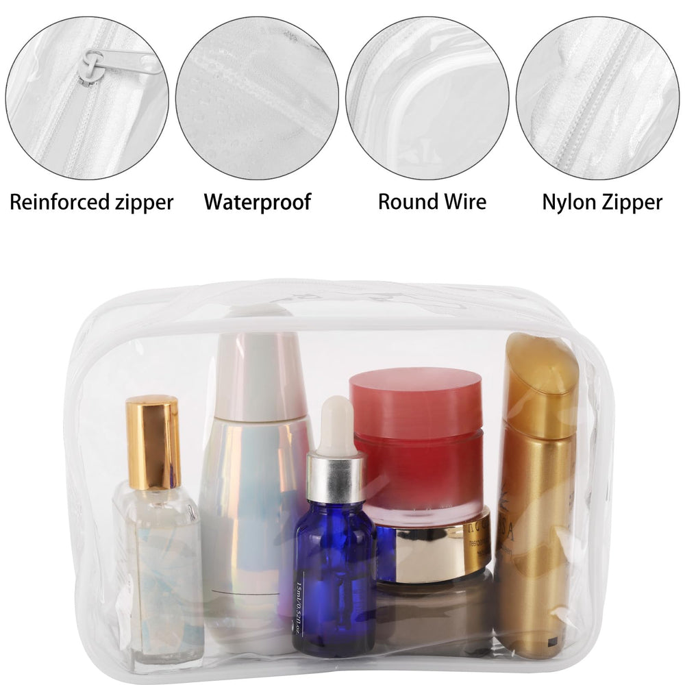 Tbestmax portable makeup bags displayed in a bag for daily carry.