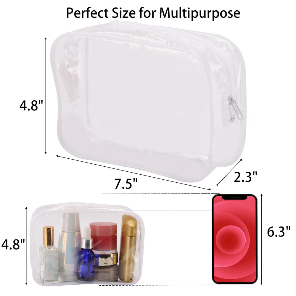Tbestmax travel toiletry bags inside a suitcase to keep items organized.