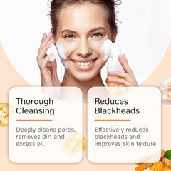 Tbexem Turmeric Cleansing Pads closeup highlighting exfoliation with turmeric and honey.