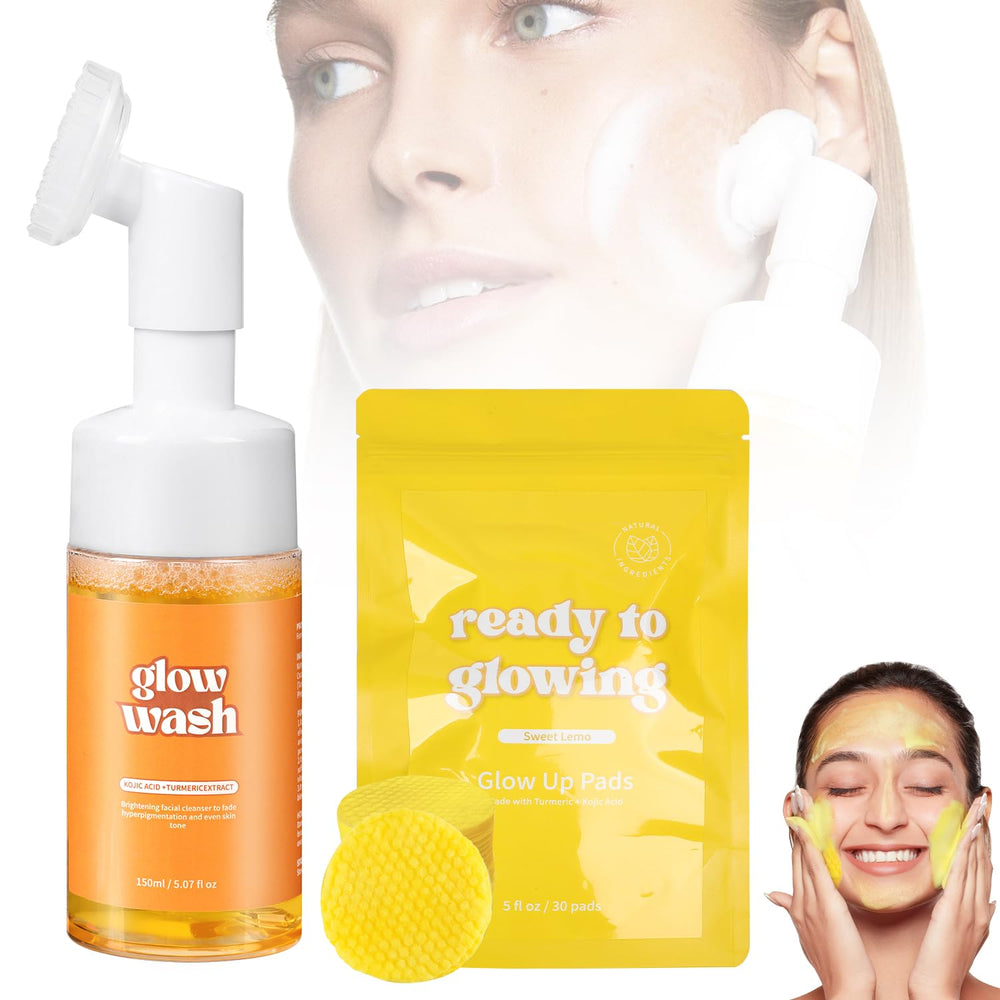 Tbexem Turmeric Face Wash foam application showing gentle daily cleansing for all skin types.