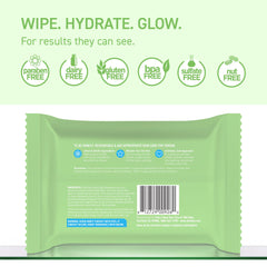 TBH Kids Spot Face Wipes back panel highlights ingredients and usage