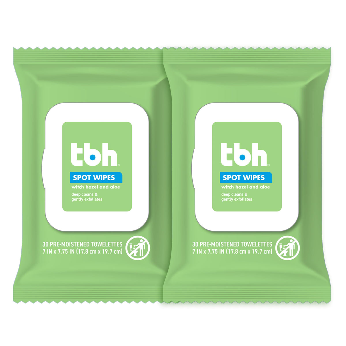 TBH Kids Spot Face Wipes pack front for gentle tween skincare