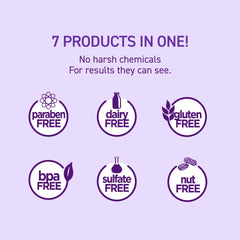 TBH Kids Conditioner bottle, smoother hair with frizz control after washing.
