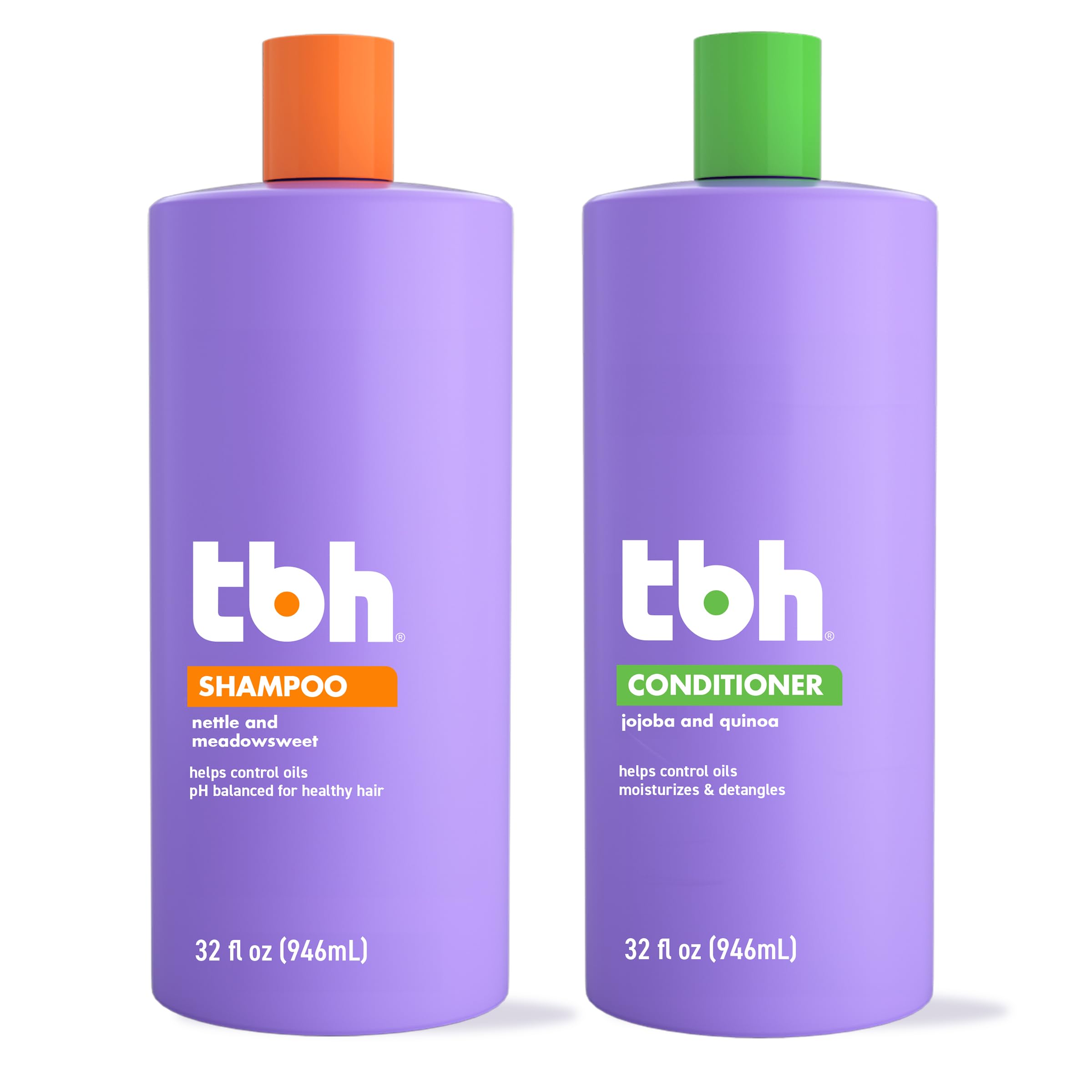 TBH Kids & Teens shampoo bottle closeup for gentle tween cleansing and fresh scent