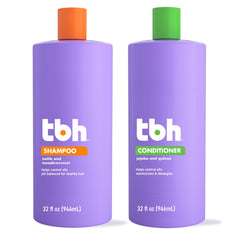 TBH Kids & Teens shampoo bottle closeup for gentle tween cleansing and fresh scent