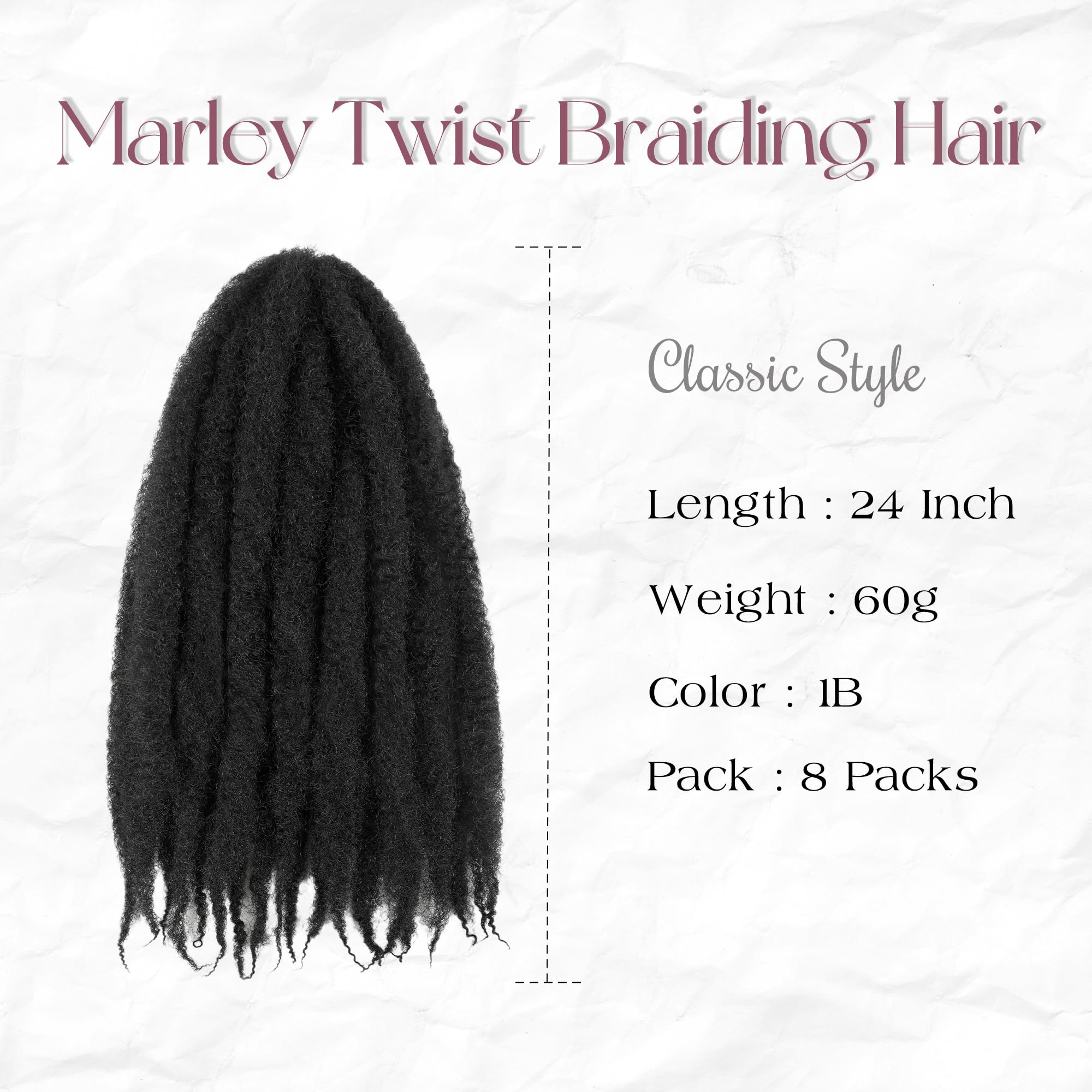 tbotfd Marley Twist hair 24 inch detailed curls for versatile protective styles