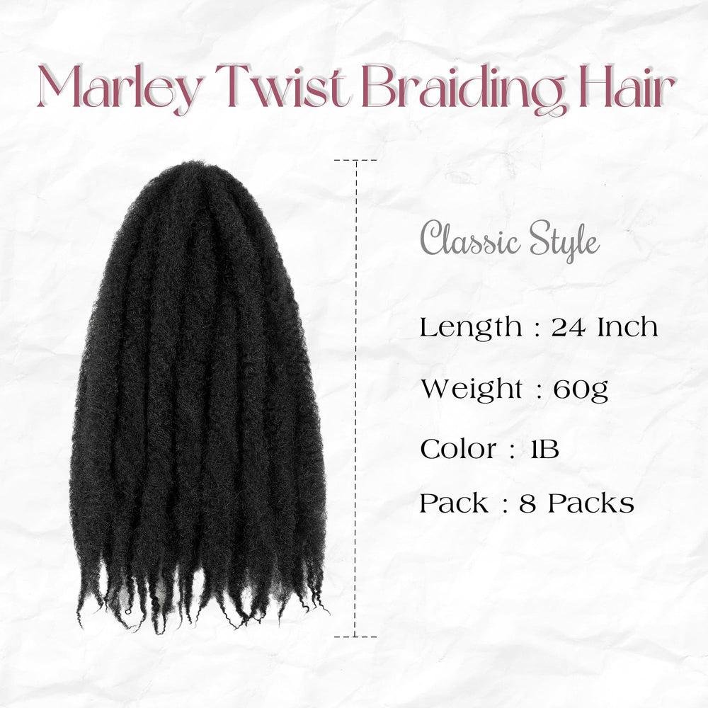 tbotfd Marley Twist hair 24 inch detailed curls for versatile protective styles