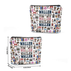 TBT canvas makeup bag vintage pattern emphasizes style and personal taste.