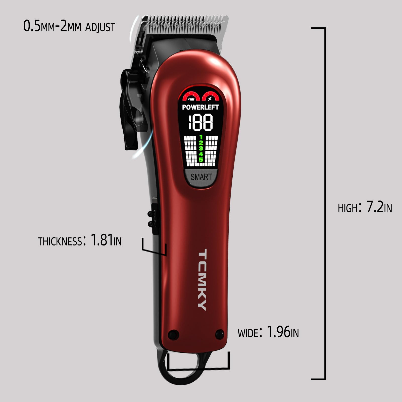 TCMKY hair cutting kit full set includes guides for head and face.