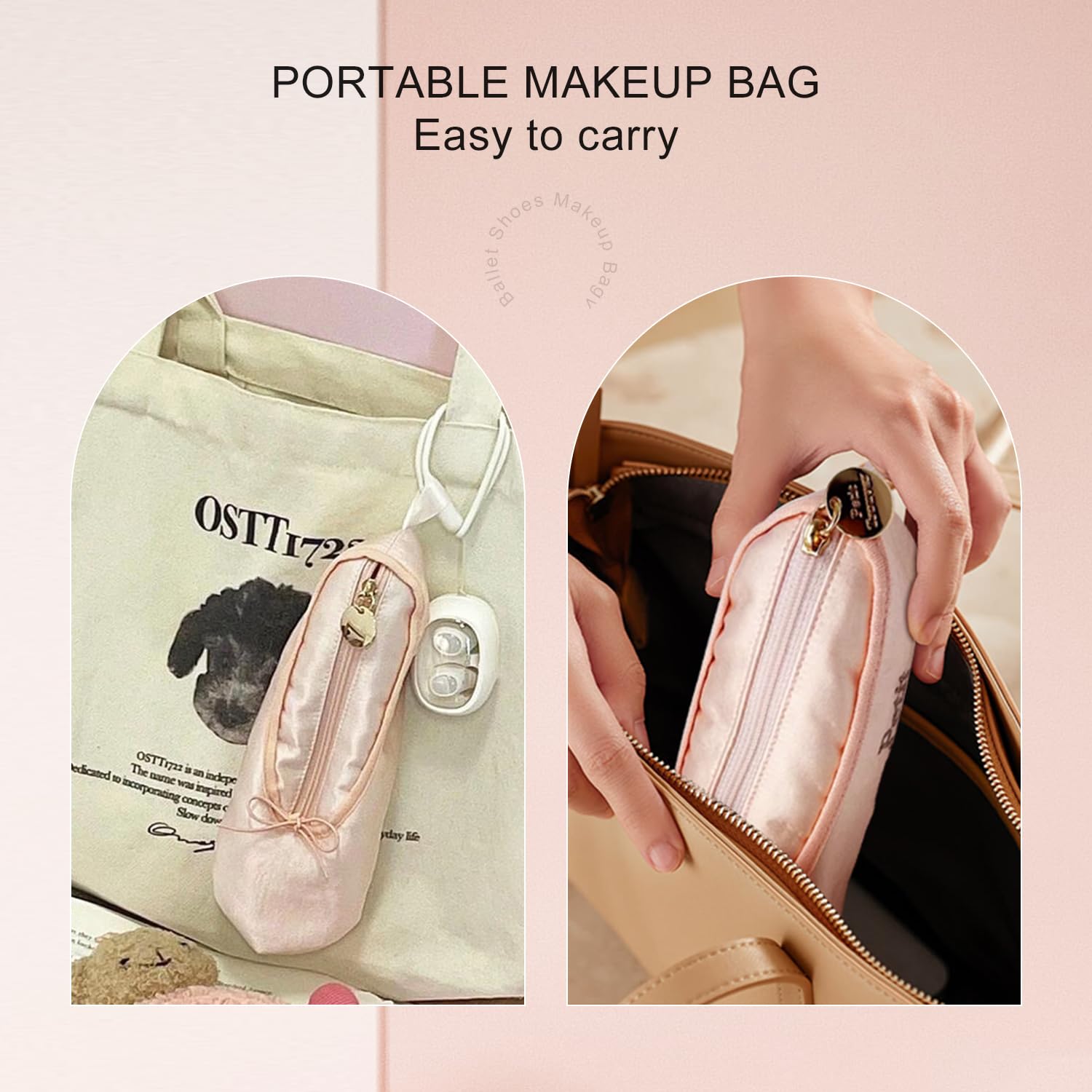 TCULIHWY travel-friendly cosmetic bag supports compact packing and travel light.
