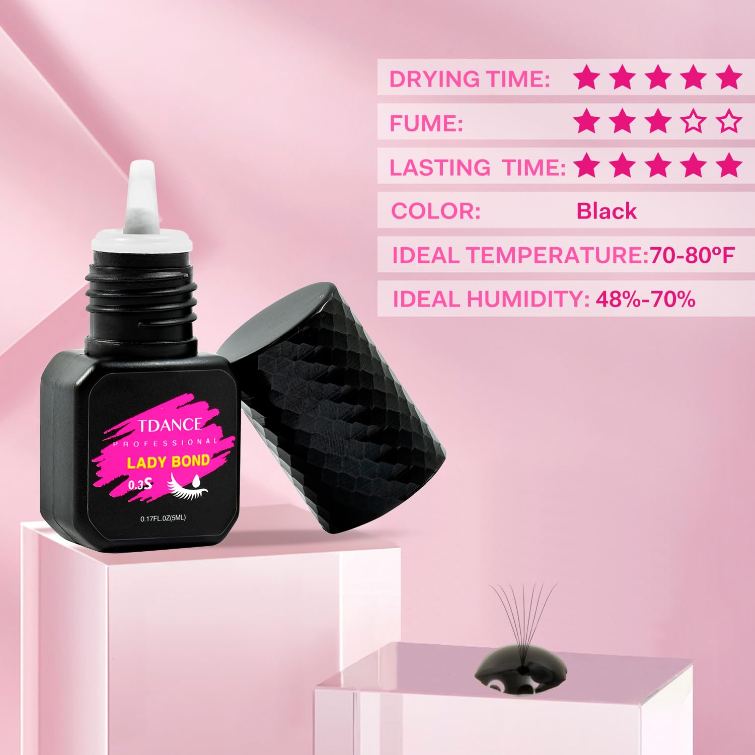 TDANCE eyelash-extension-glue formaldehyde-free product image