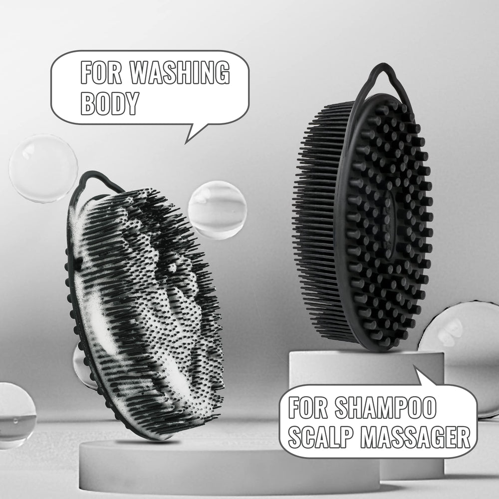 TDHDIKE silicone body scrubber soft side close-up shows skin friendly texture