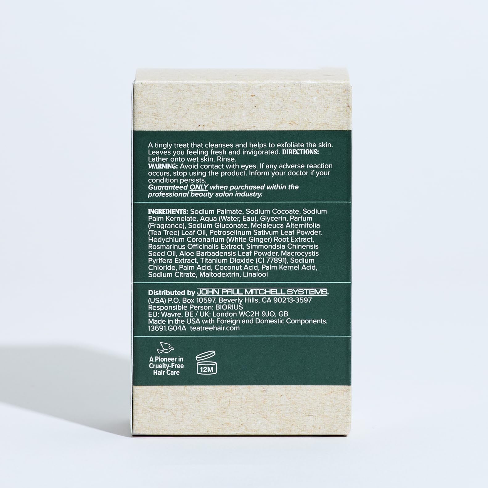Tea Tree Body Bar Soap suitable for all skin types and routines.