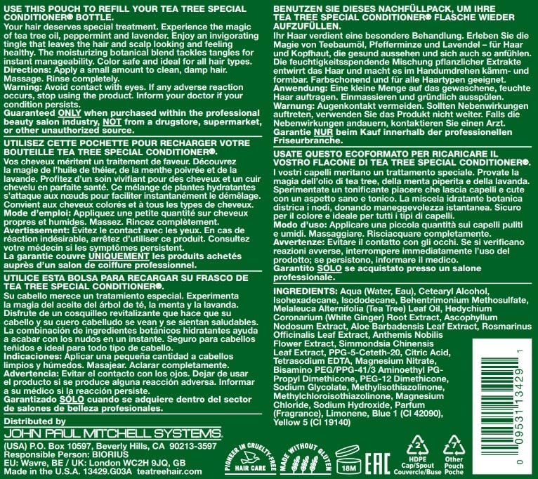 Brand signage featuring Tea Tree Special and tingle experience.
