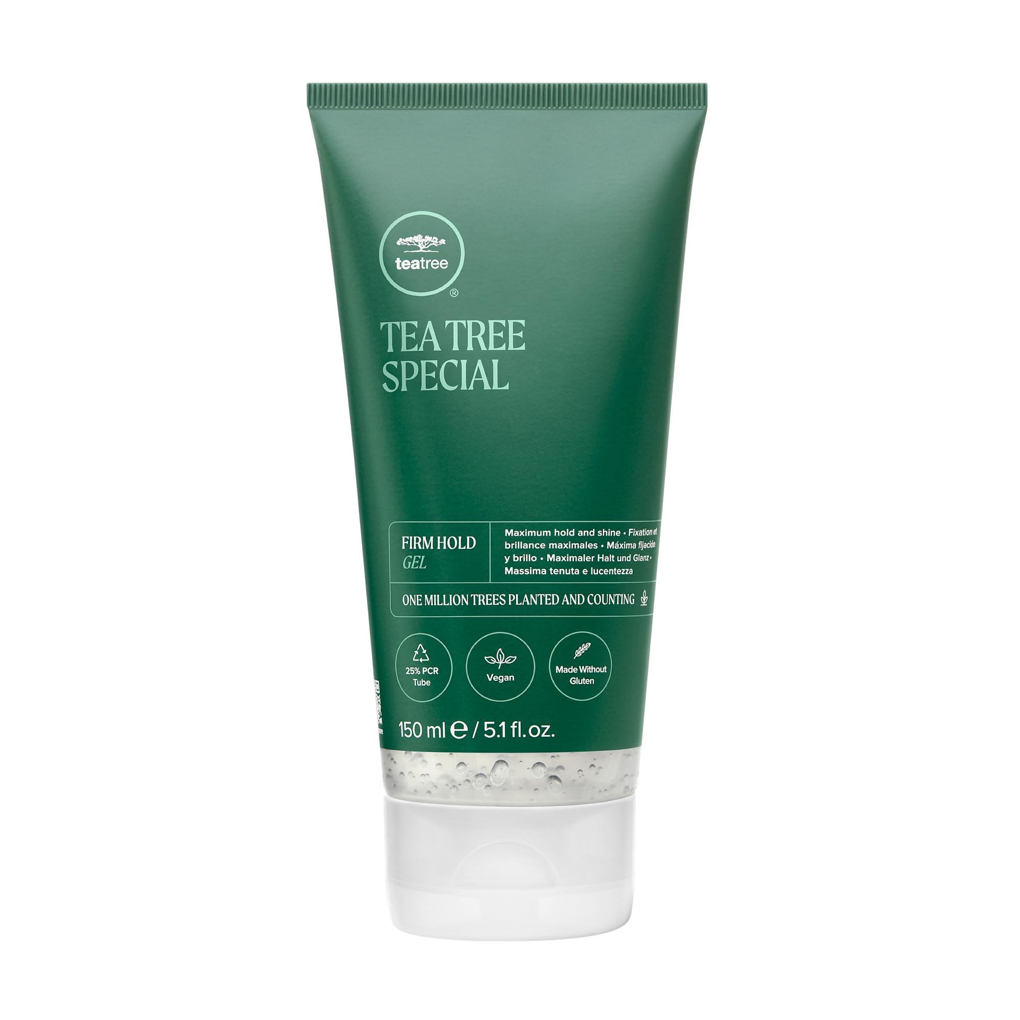 Tea Tree Firm Hold Gel packaging update highlights premium branding and long-lasting hold