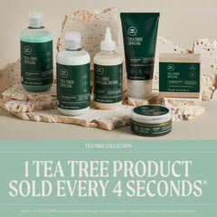 Tea Tree Firm Hold Gel demonstrates wet-hair application and strong sculpting control