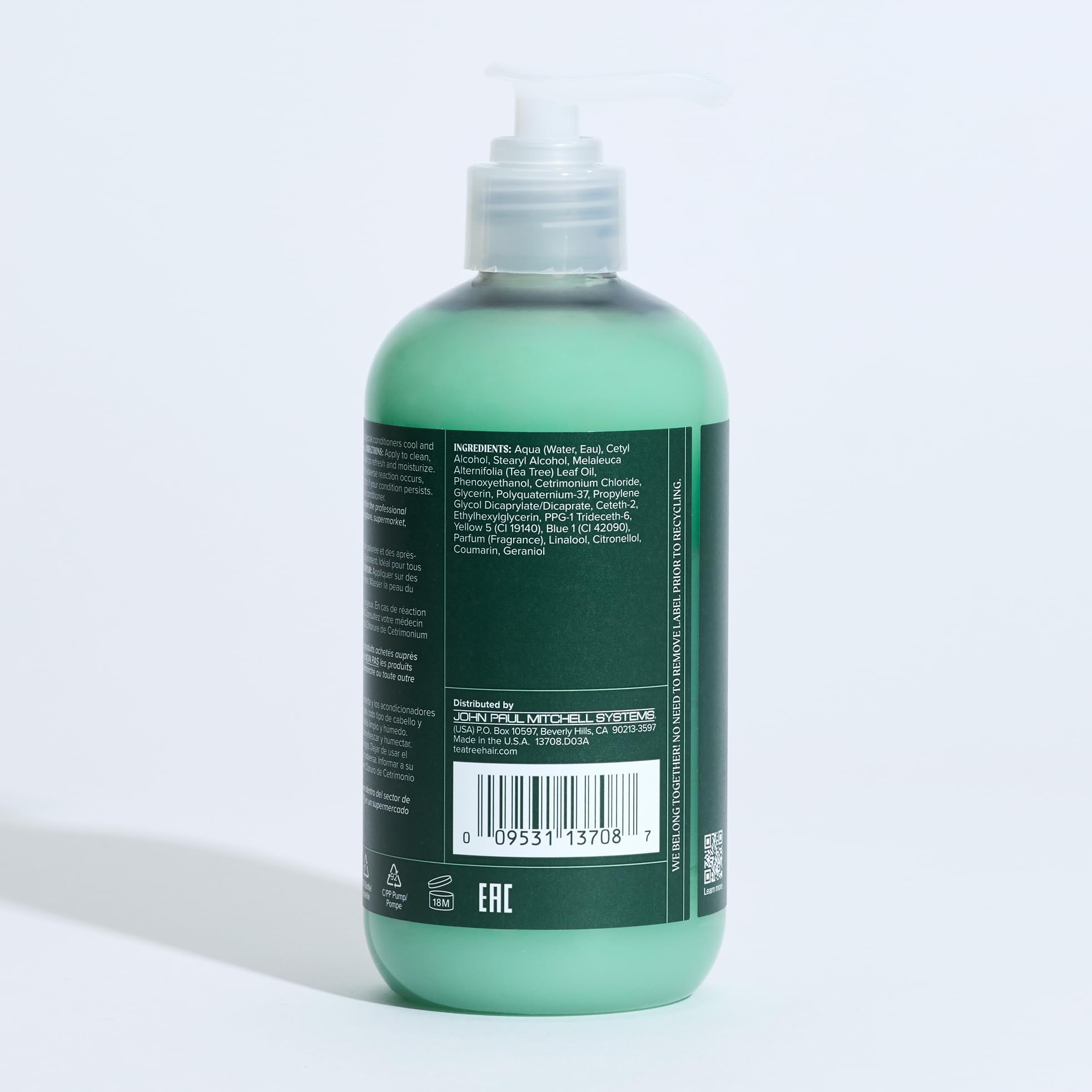 Tea Tree Hair and Body Moisturizer shown for all skin types.