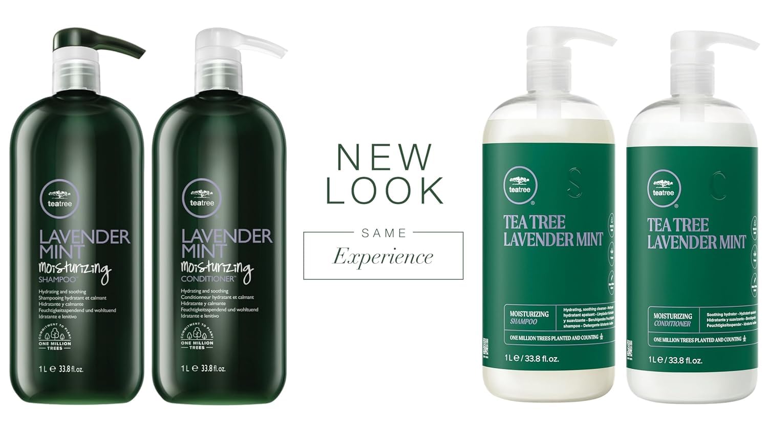 Tea Tree Lavender Mint Conditioner bottle top emphasizes detangling and softness for moisture-starved hair