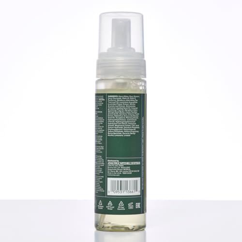 Tea Tree Lavender Mint Curl Refresh Foam defines curls on dry hair