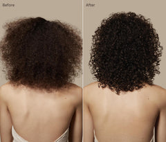 Tea Tree Lavender Mint Defining Gel texture close-up for defining curls and movement.