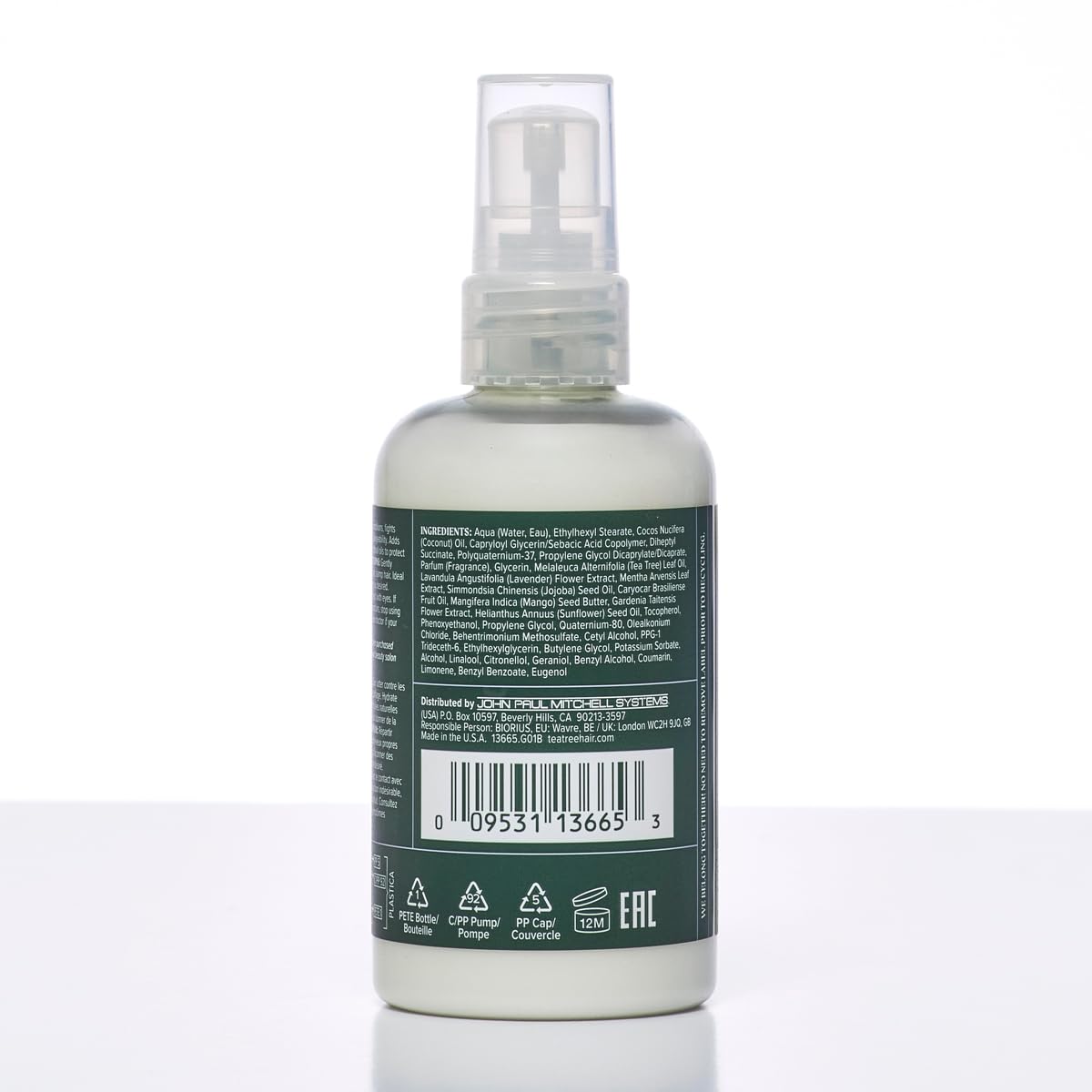Tea Tree Lavender Mint Moisture Milk packaging note indicates potential packaging variation.