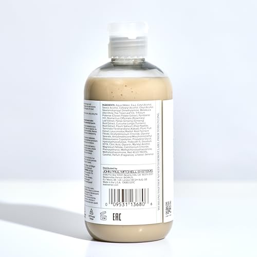 Tea Tree Regeniplex thickening-effect depiction suggests fuller-looking hair.