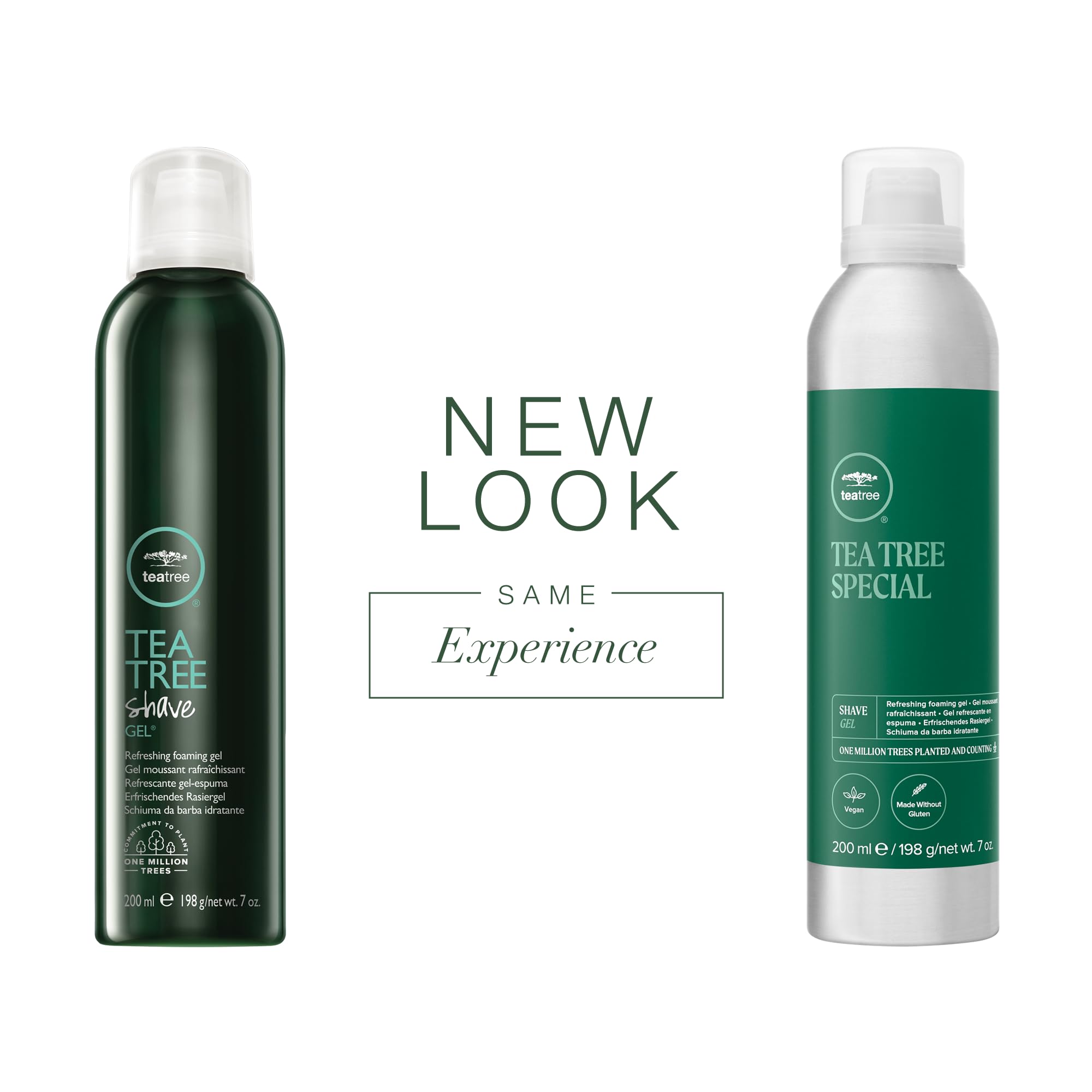 Tea Tree Shave Gel foaming activation demonstrates rich lather for a smoother shave.
