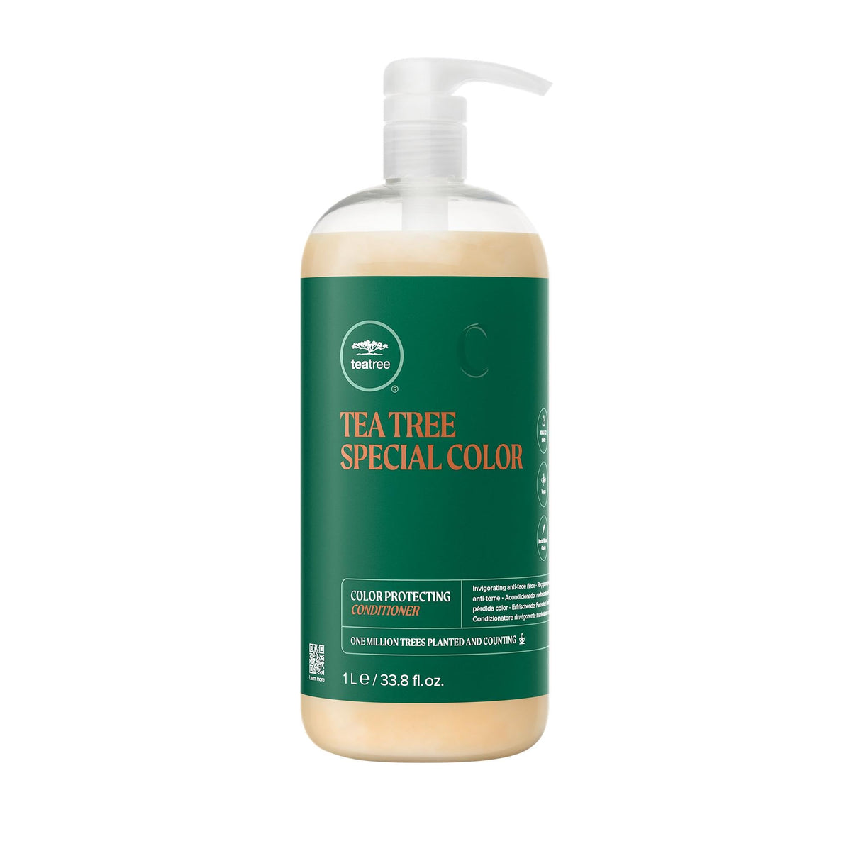 Tea Tree Special Color Conditioner bottle front highlights color protection for color-treated hair