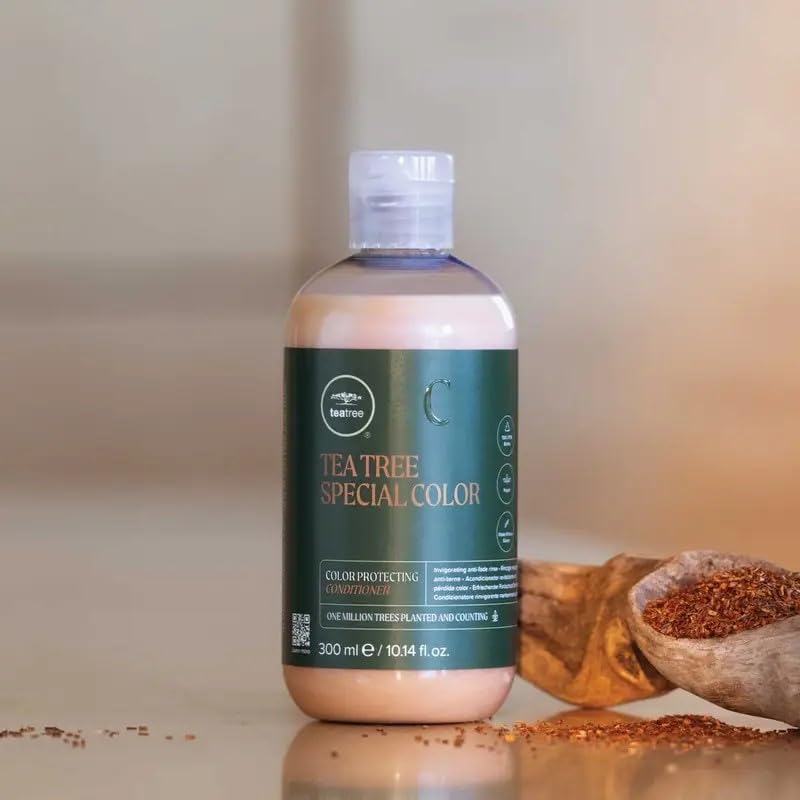 Tea Tree Special Color Conditioner bottle with tingling sensation cue