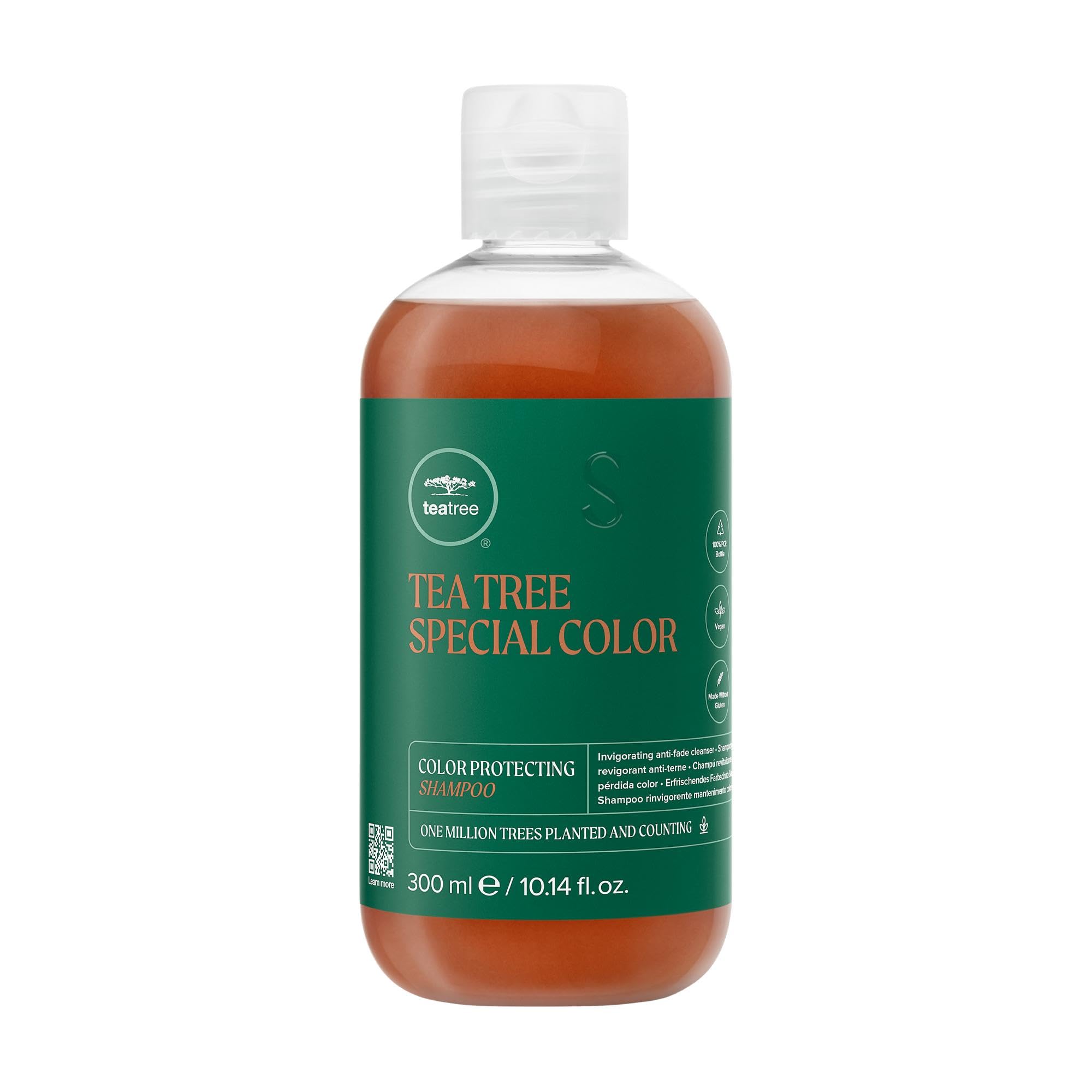Tea Tree Special Color Shampoo packaging highlighting color protection benefits