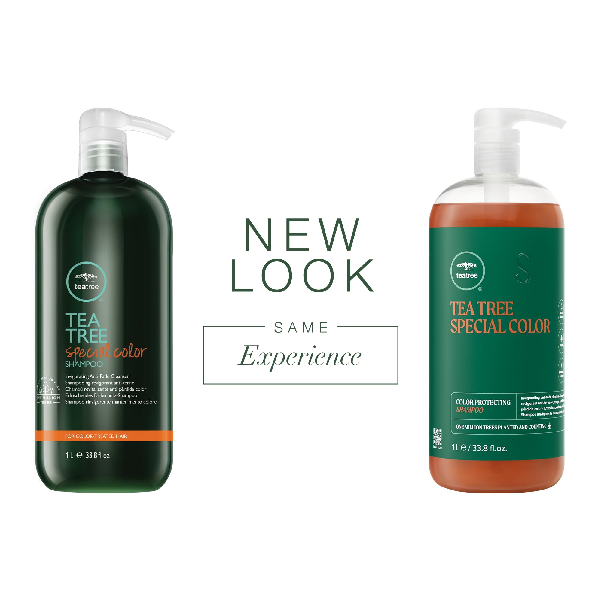 Tea Tree Special Color Shampoo pour demonstrates easy dispersion after shower routine