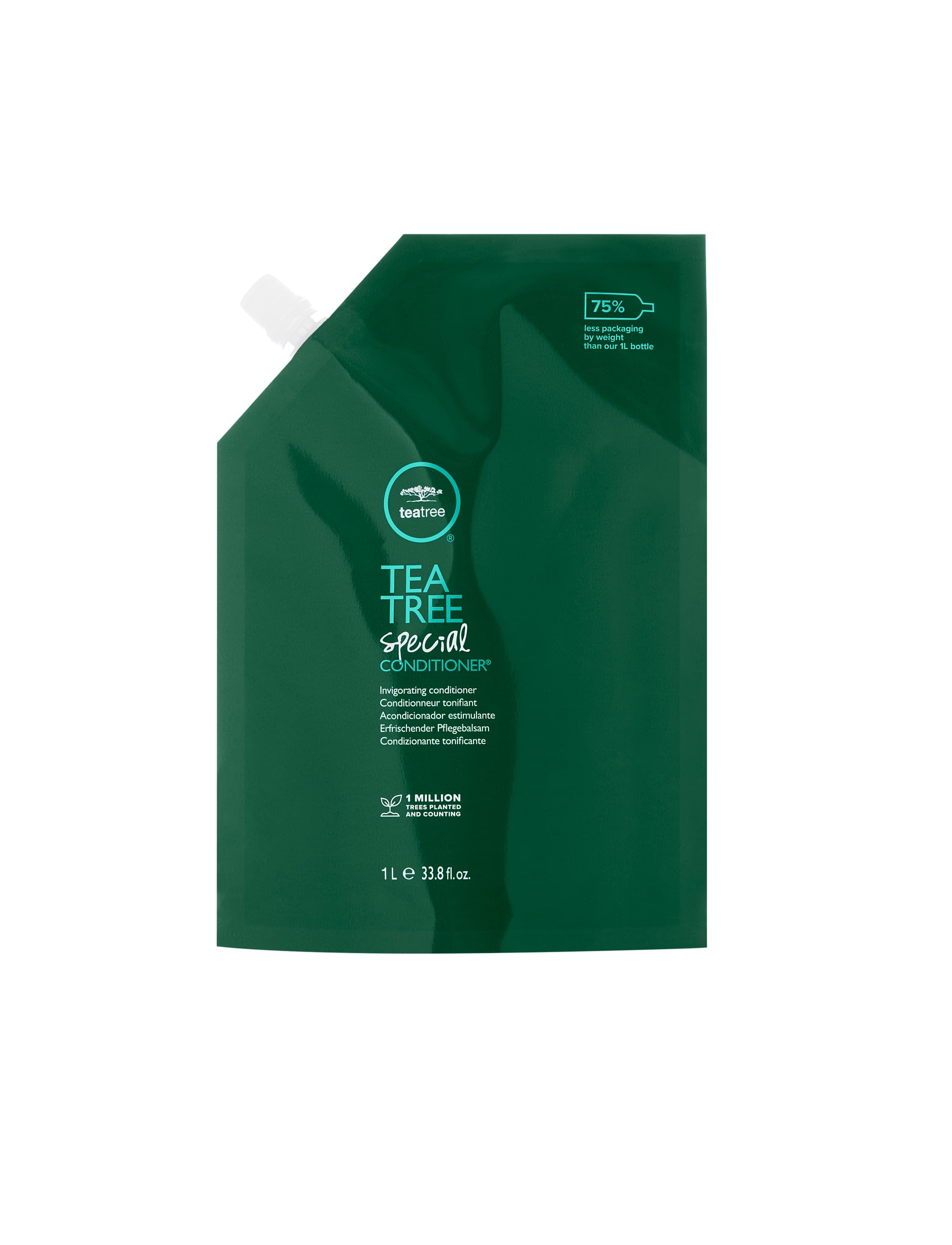 Tea Tree Special Conditioner bottle with tingle for refreshed scalp and detangled hair.