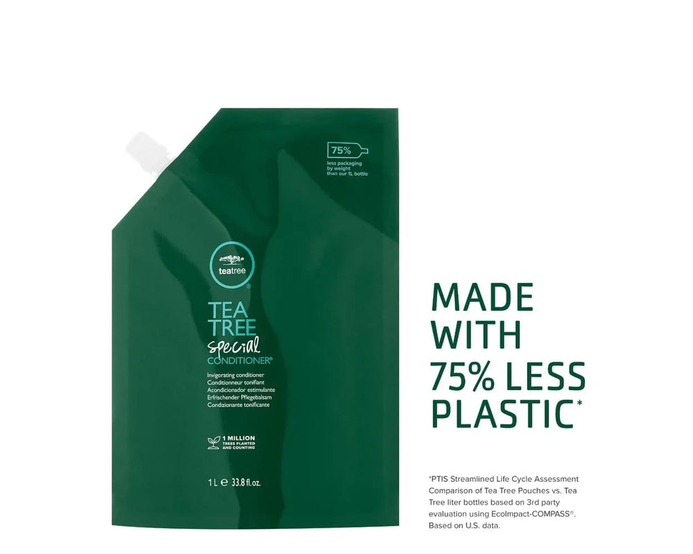 Tea Tree Special Conditioner detangles hair for smoother styling.