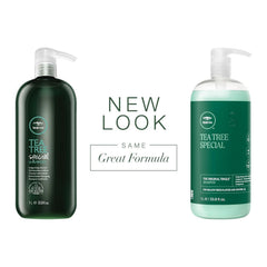 Tea Tree Special Conditioner liter bottle detangles and softens hair with peppermint-lavender scent.