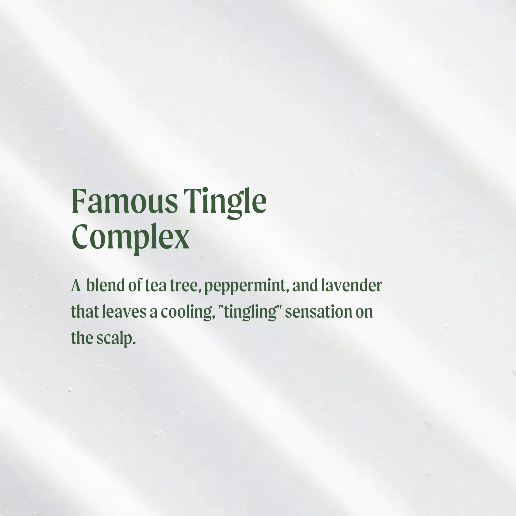Tea Tree Special Conditioner scent with tea tree, peppermint and lavender aroma.