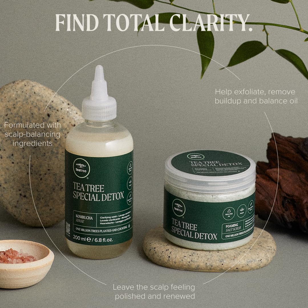 Tea Tree Special Detox all hair types image shows versatile cleansing for daily use