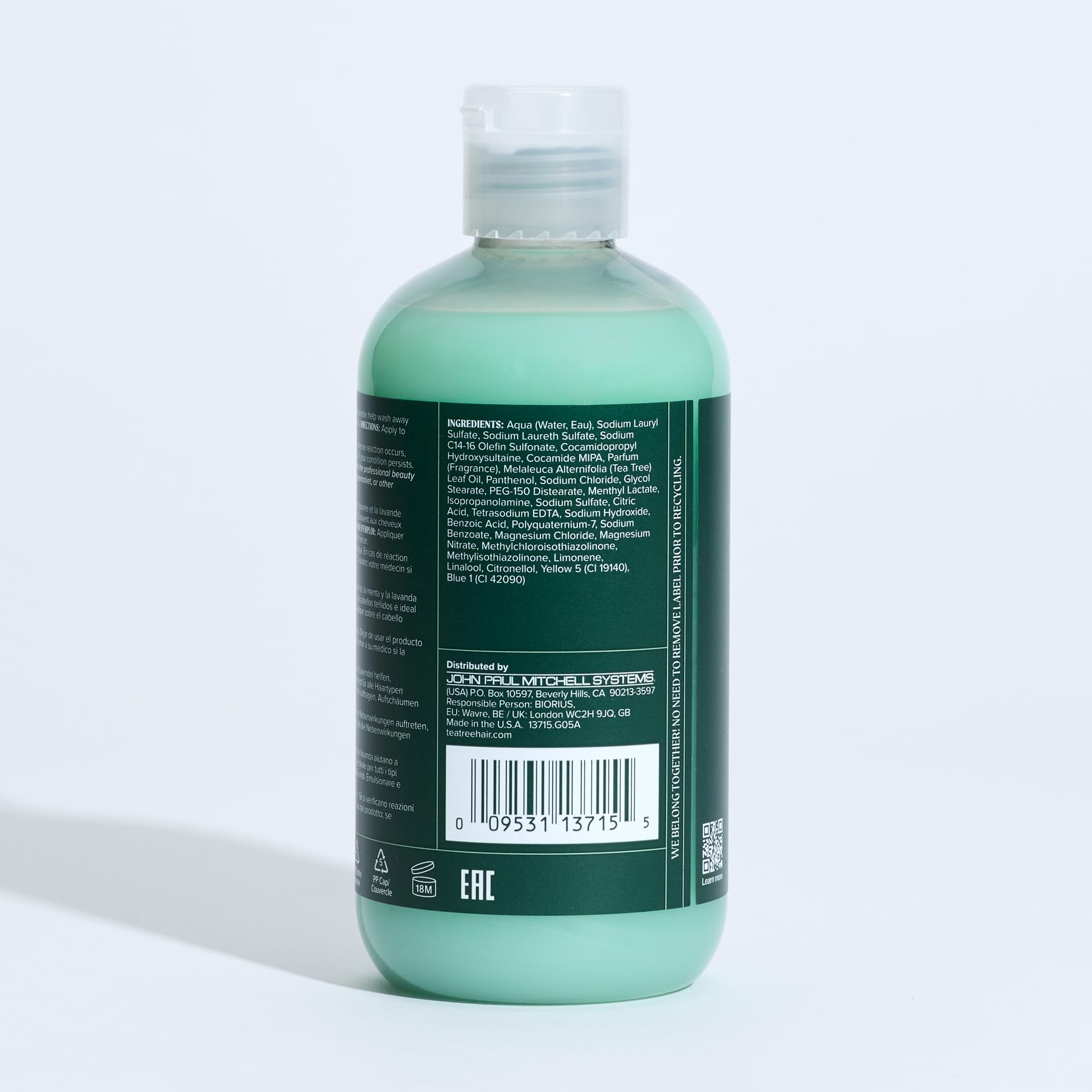 Tea Tree Special Shampoo packaging update highlights new environmentally friendly options