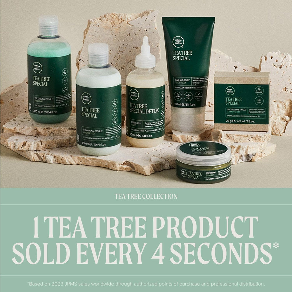 Tea Tree Special Shampoo refill pouch promotes sustainable refills