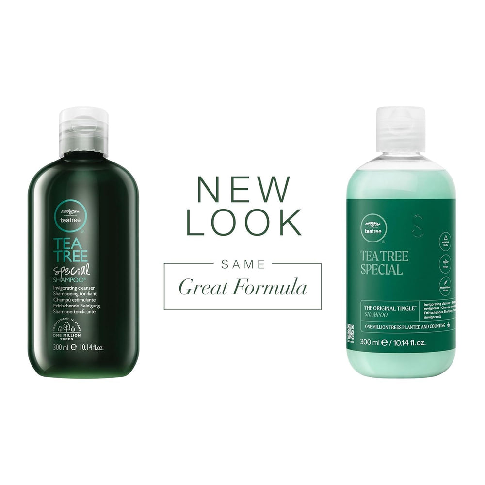 Tea Tree Special Conditioner bottle detangles and softens hair with natural botanicals.