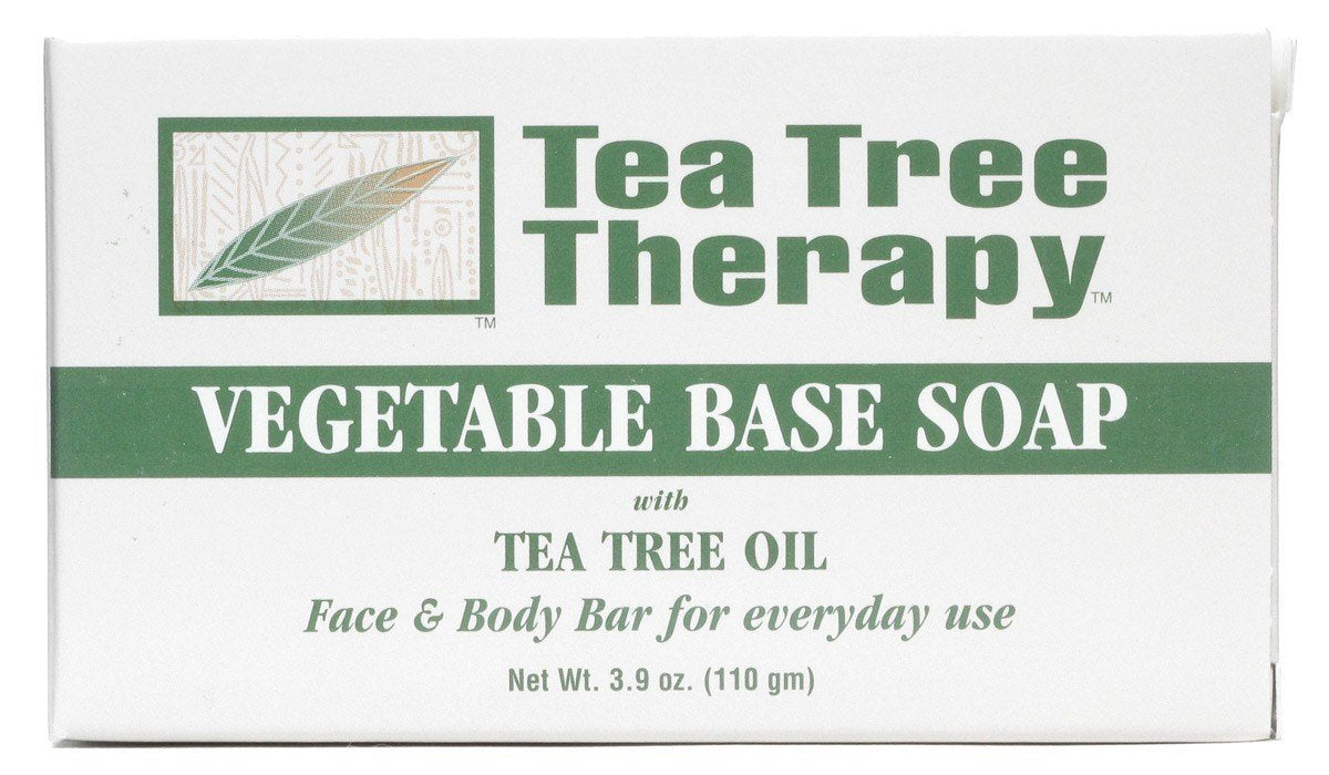 Tea Tree Therapy vegetable base soap bar with tea tree oil offers a refreshing daily cleanse.