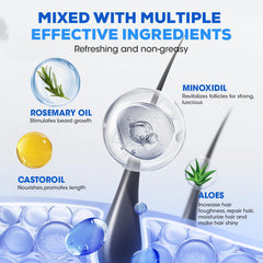 TEADZ minoxidil ingredients including castor oil and rosemary promoting scalp health