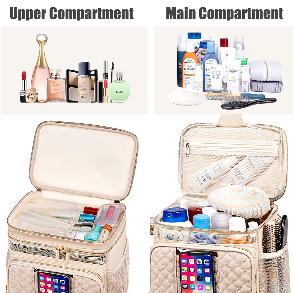 Tealari breathable mesh design promotes quick-dry ventilation for toiletries