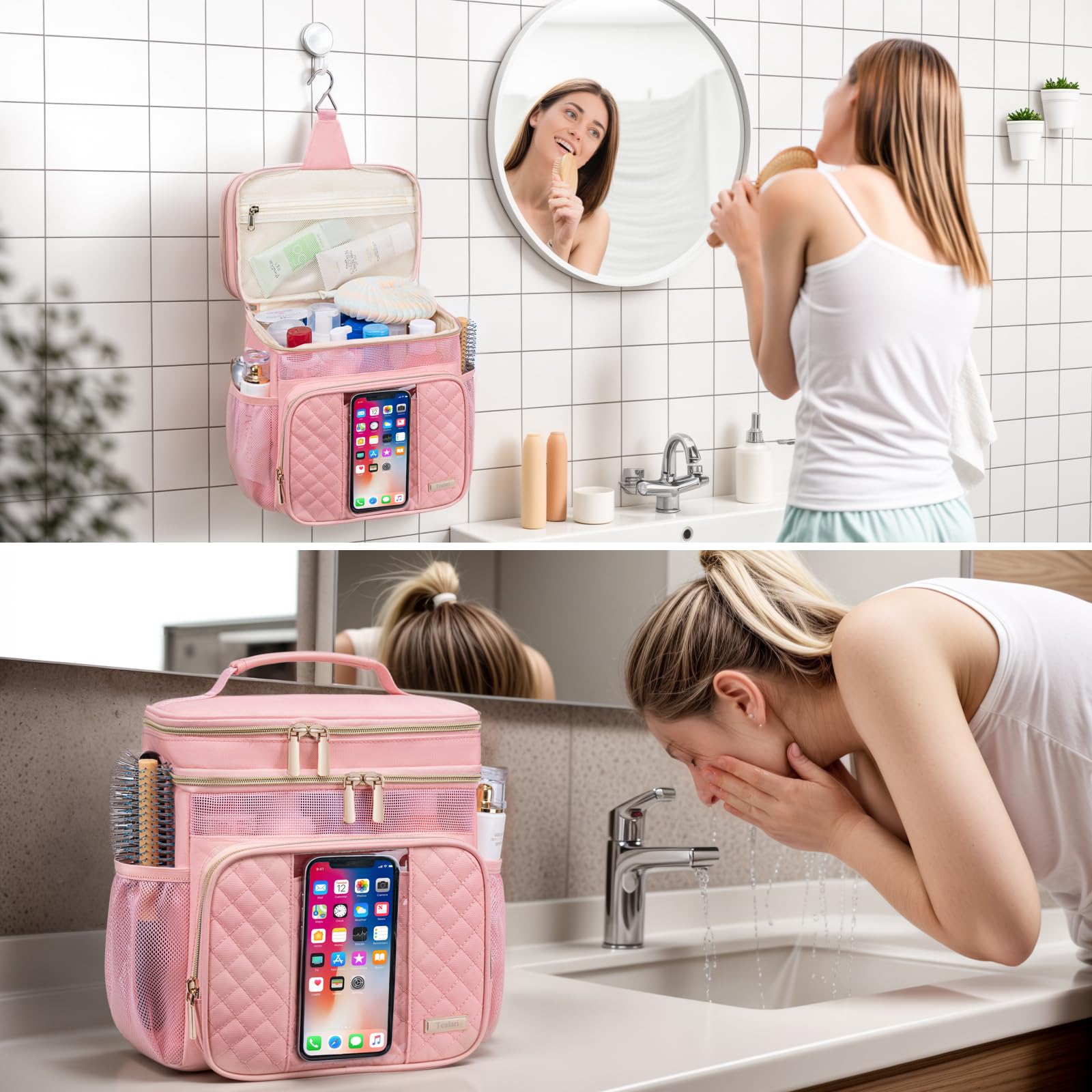 Tealari foldable travel bag compresses to save space when not in use.