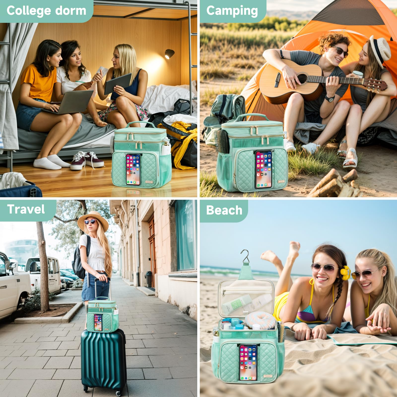 Tealari foldable, travel-friendly design saves space in luggage.