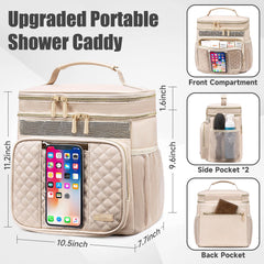 Tealari large-capacity toiletry bag with multiple compartments organized items