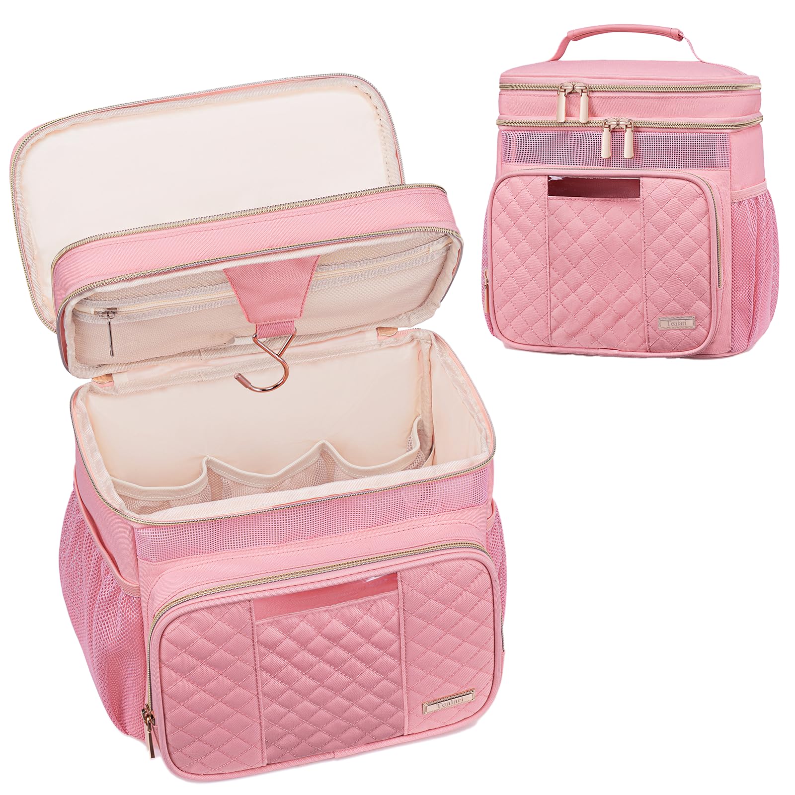 Tealari large toiletry bag offers organized travel space.