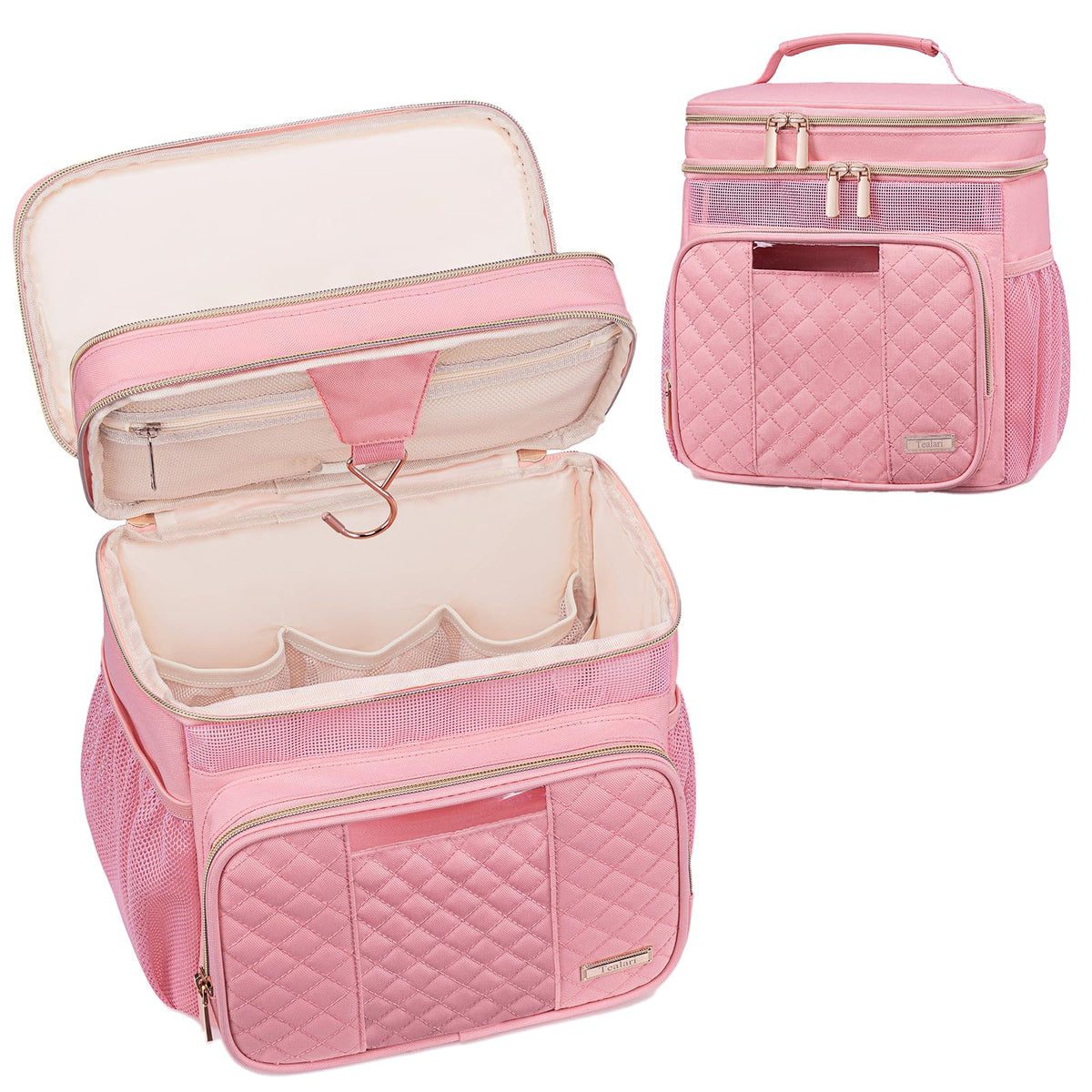 Tealari large toiletry bag offers organized travel space.