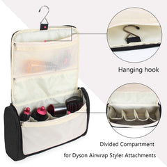 Teamoy Dyson Airwrap bag highlights divided compartments for easy attachment storage.