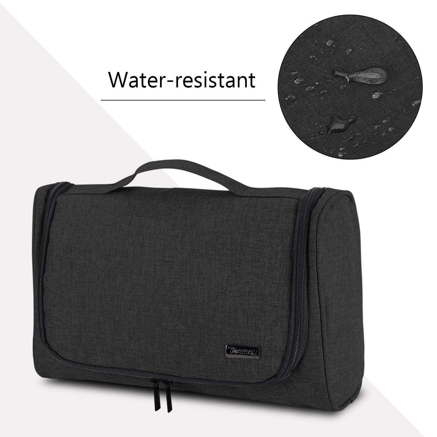 Teamoy Dyson Airwrap bag features a hanging hook for bathroom setup.