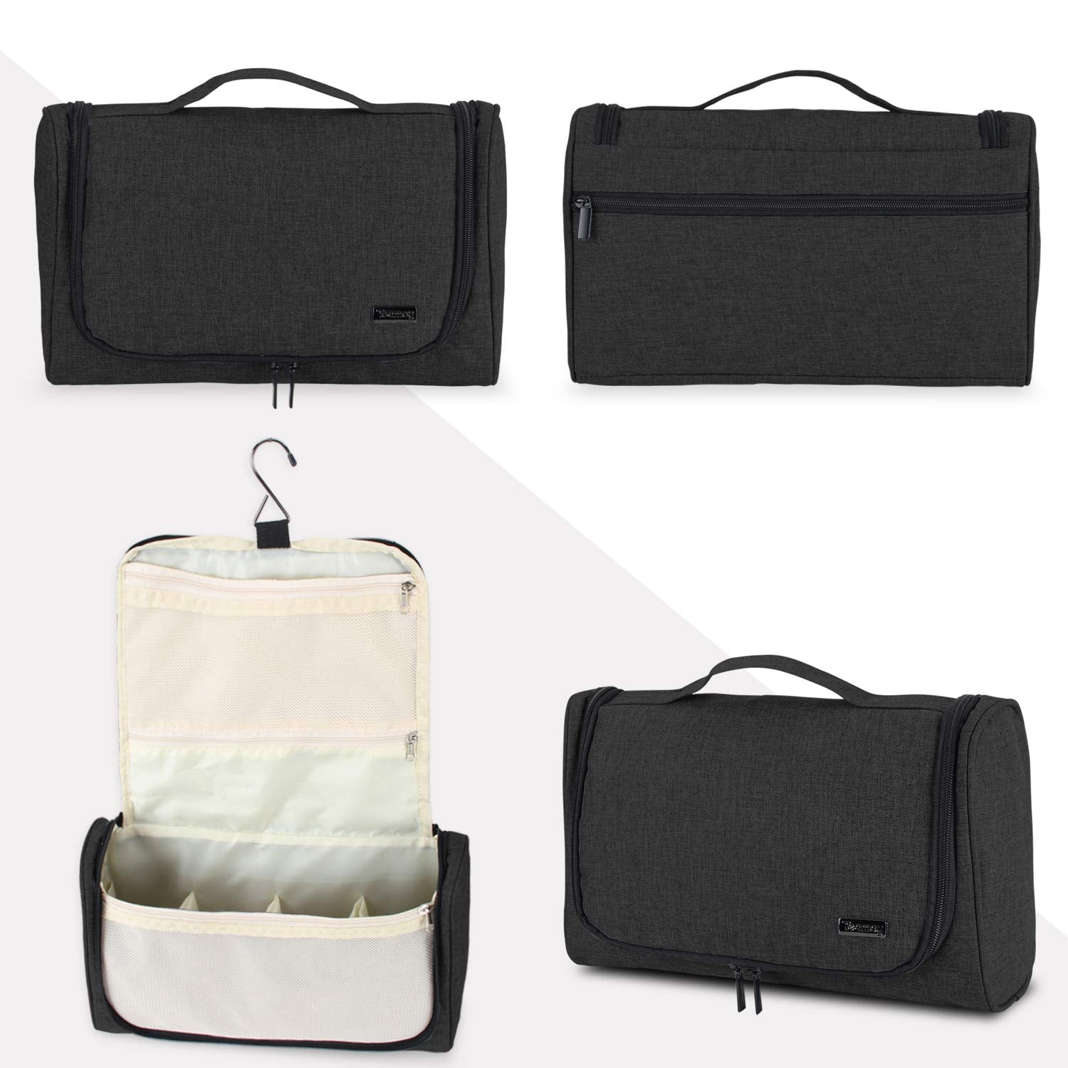 Teamoy water-resistant nylon fabric resists wear during travel.